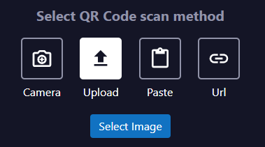 Scan QR Code from the image upload